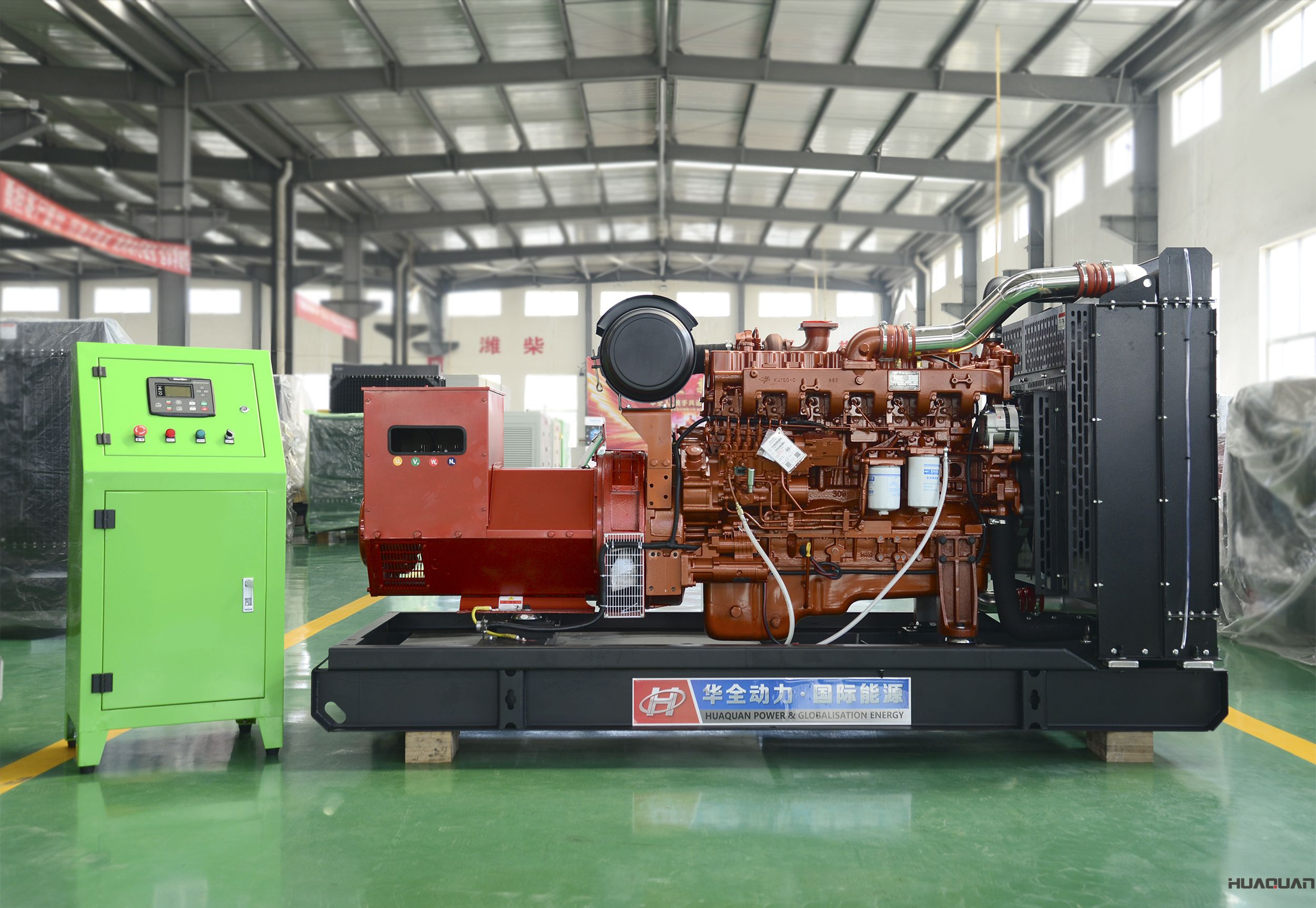 2018年4月20日華全動力200kw標配柴油發電機組發往北京