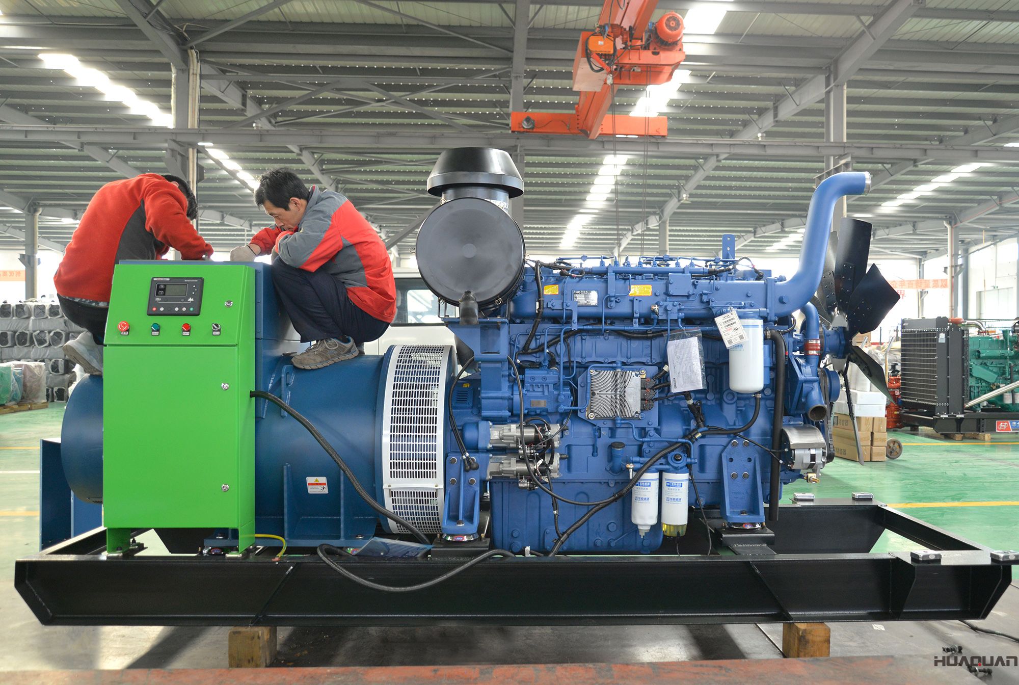 華全動力600kw立柜自啟動發電機組于2018年4月10日發往東營