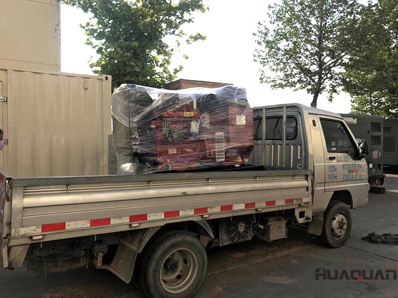 Patricio Enrrique訂購的HQ40GF柴油發電機組，在6.16發往黃島港