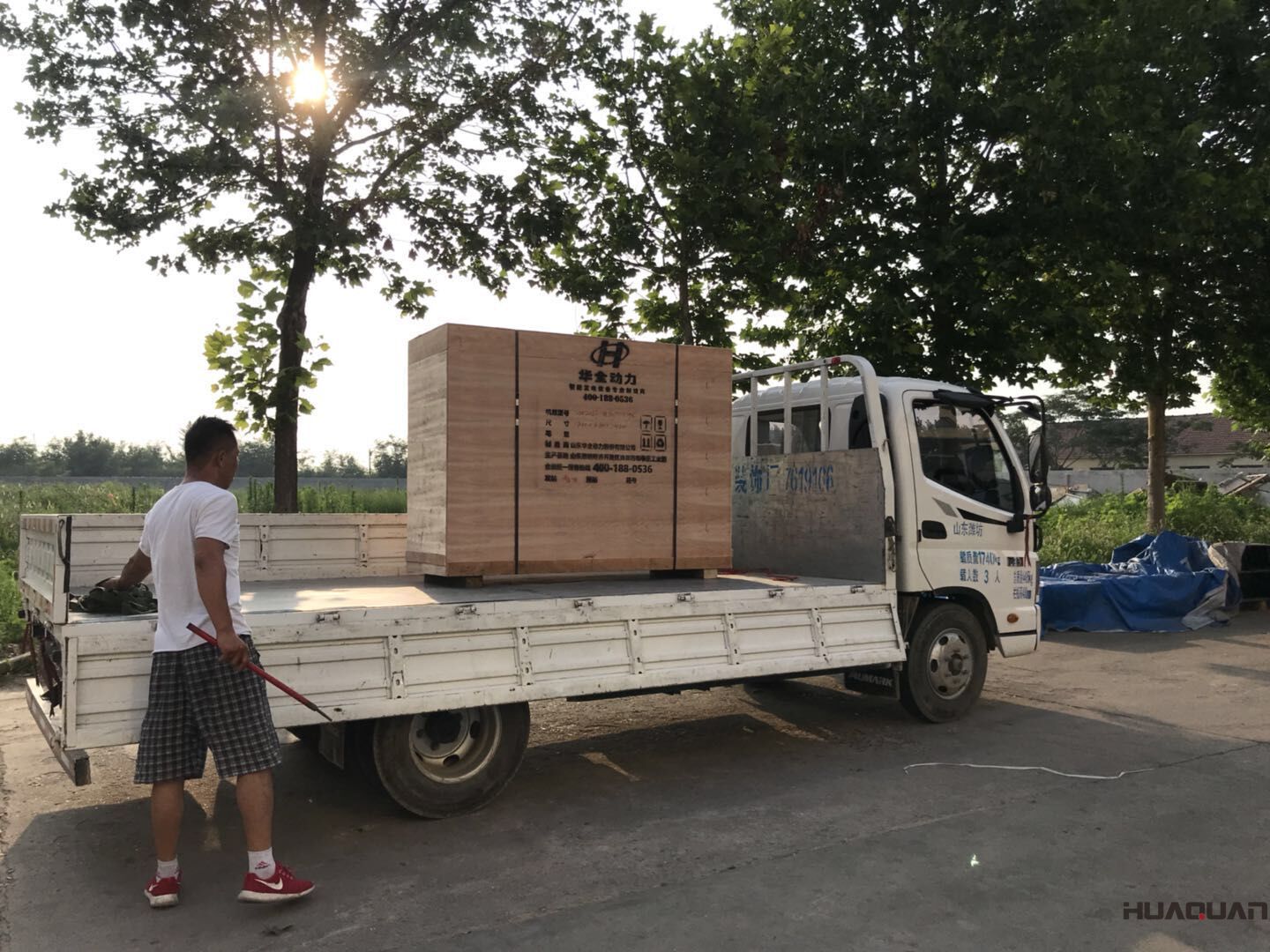 發貨了！7月22號一臺HQ5Q標配型汽油一體機已發往山東省